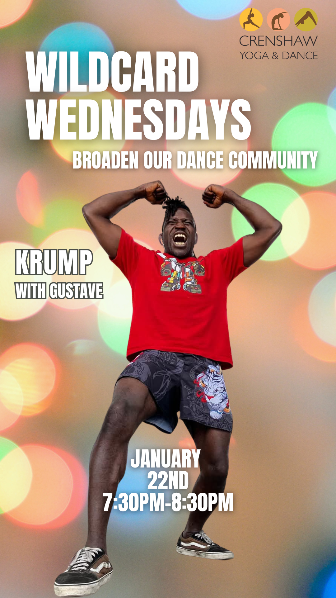 Bring the energy with Gustave Krumping! January 22nd!