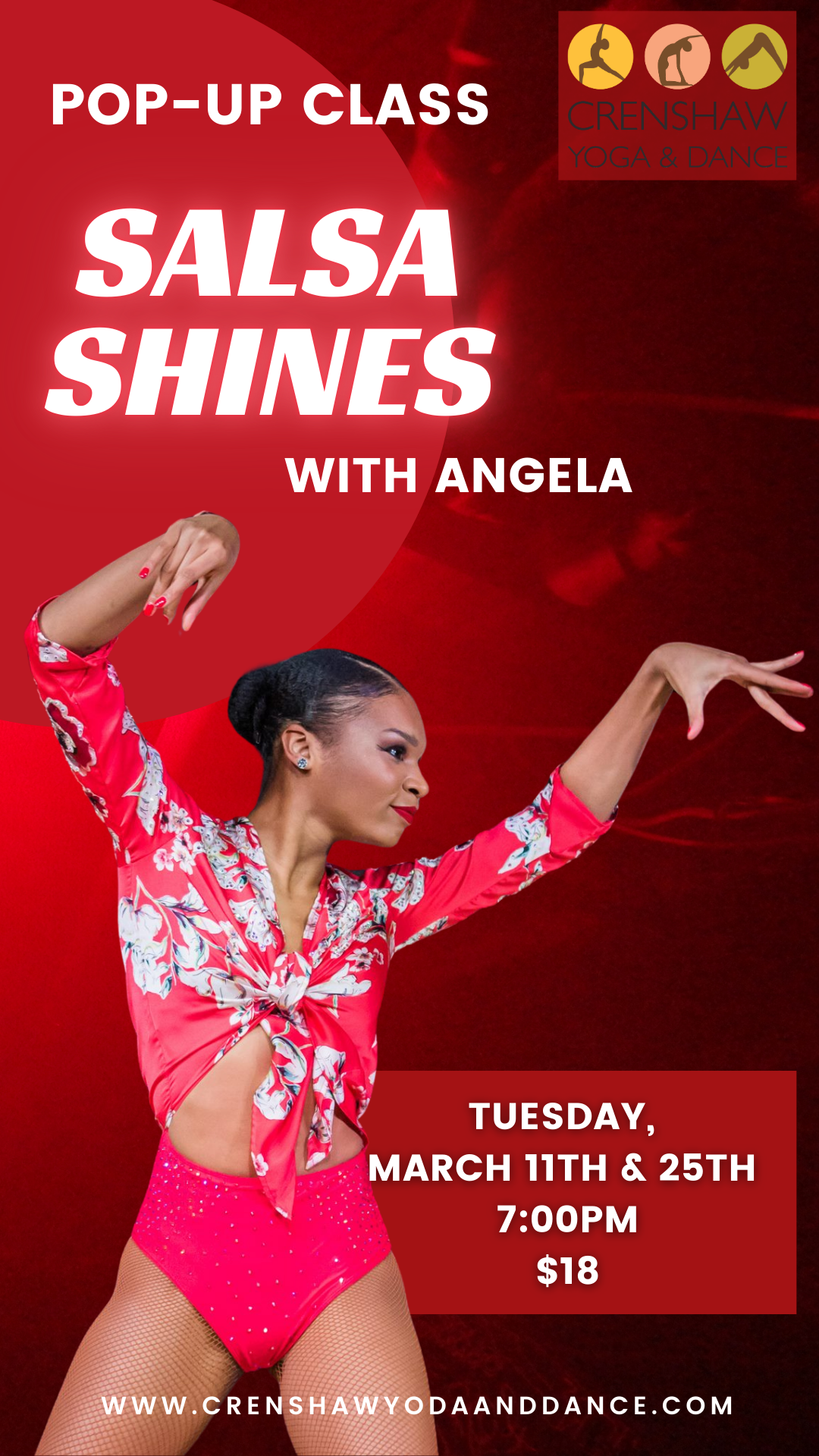 Pop Up Salsa Shines with Angela!