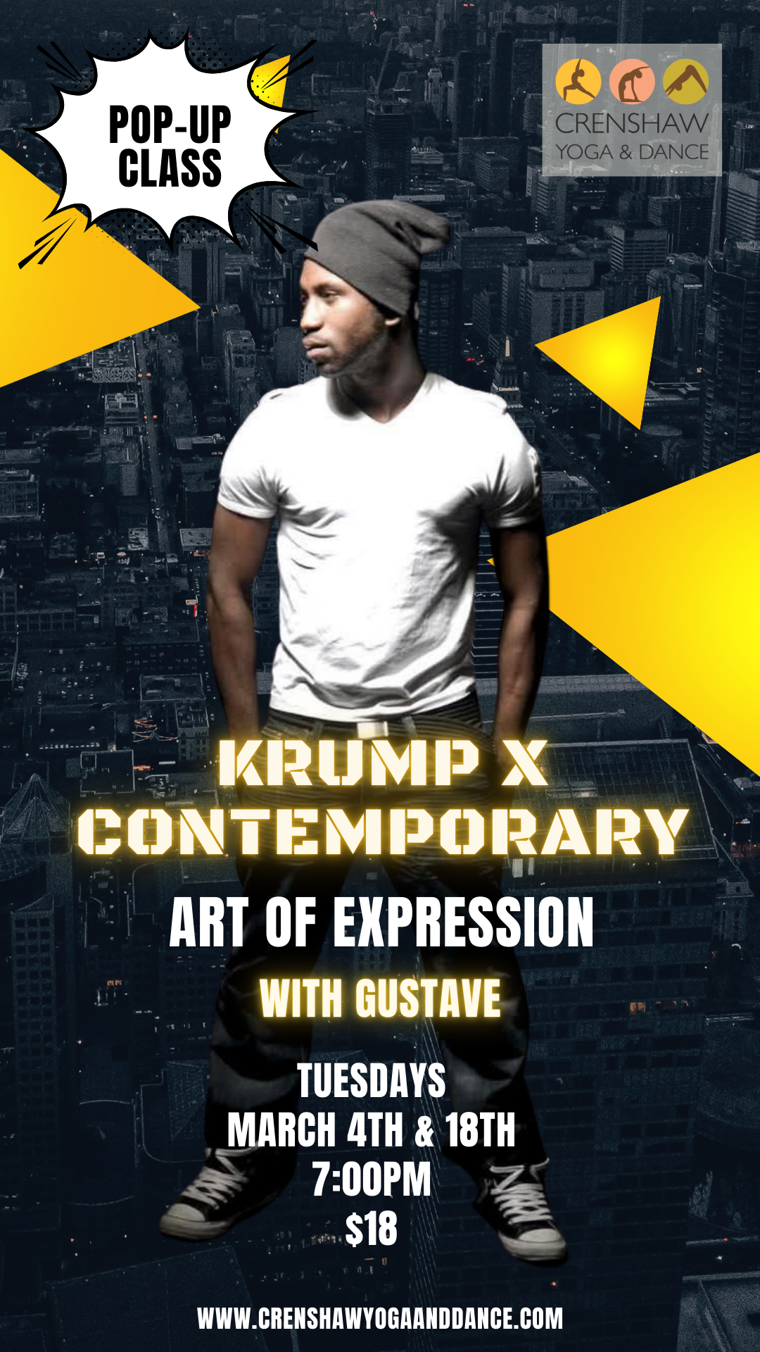 Pop Up time: Krump x Contemporary Fusion with Gustave!