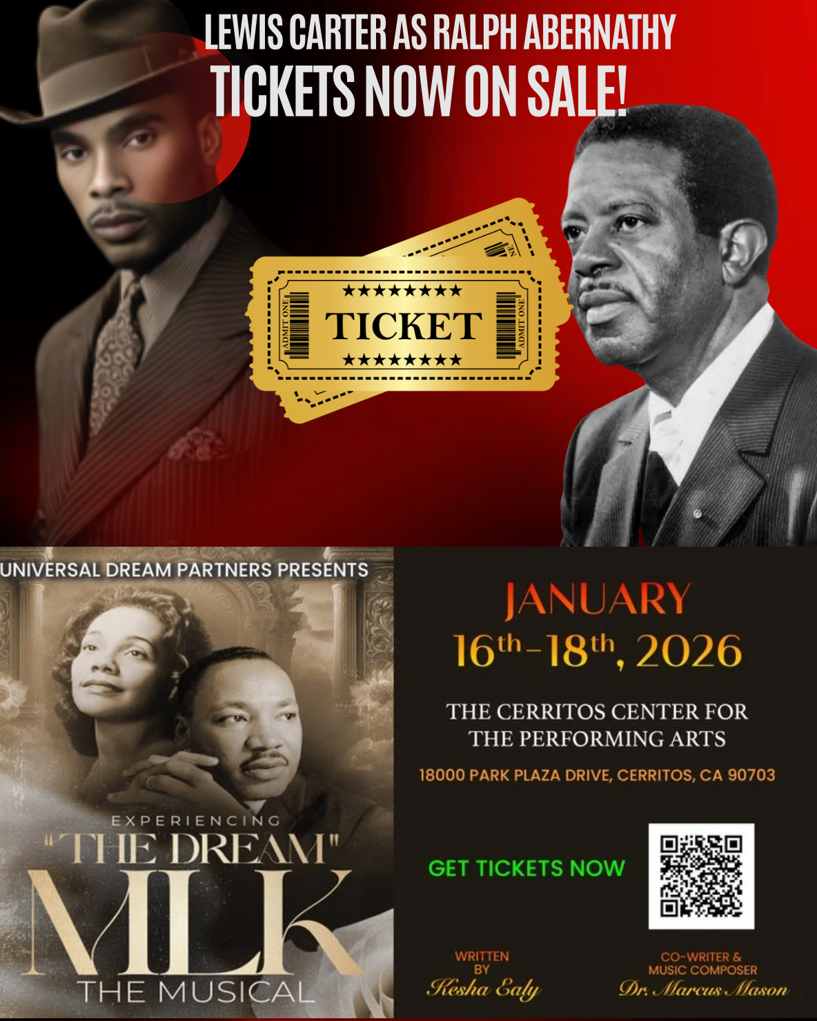 Our very own, Lewis, will be hitting the stage. Support!  Congrats Lewis!